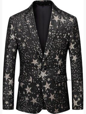 Slim Fit Floral Blazer Sport Coat for Parties Weddings Dress Occasions
